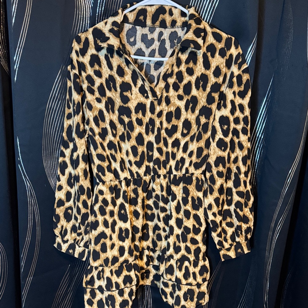 Leopard Print Jumpsuit